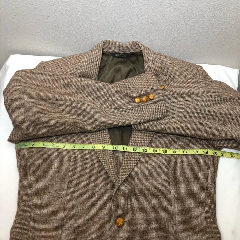 FIORAVANTI Design For Brookfield 90s Wool‎ Sports Coat Tweed Blazer Jacket 40R